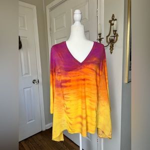 Barbara Lesser tie-dye top